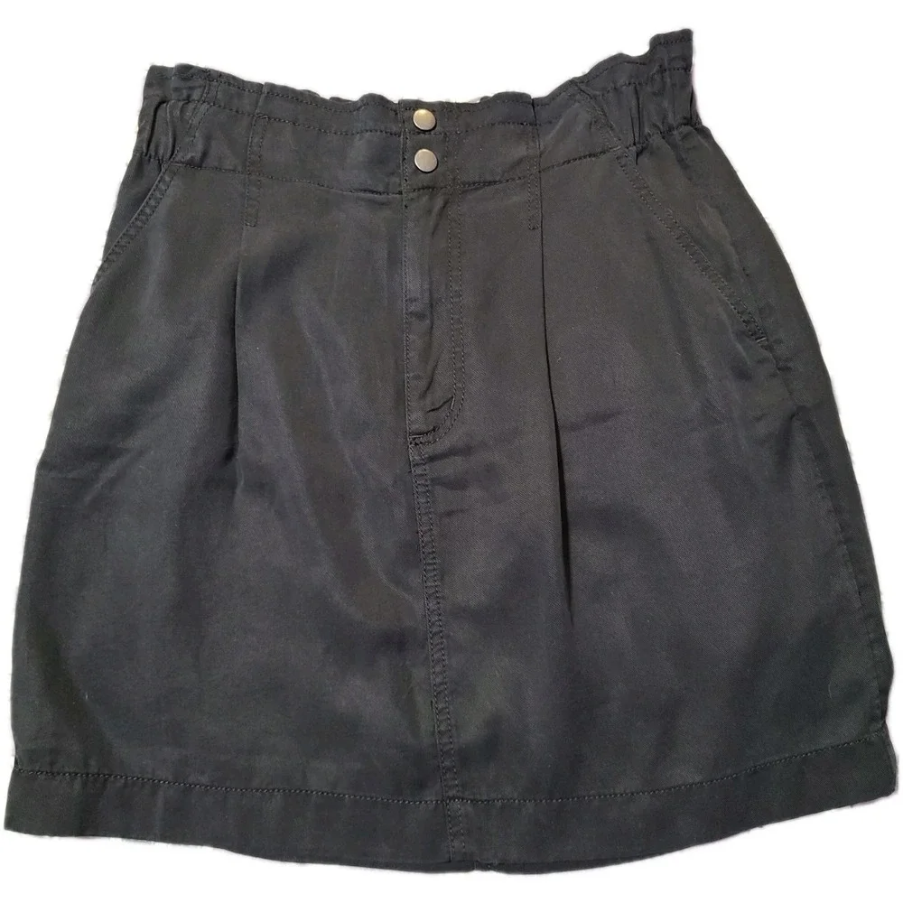 Loft Flowy Flirty Casual Black Above The Knee Skirt, Size 2, ‎ BNWT